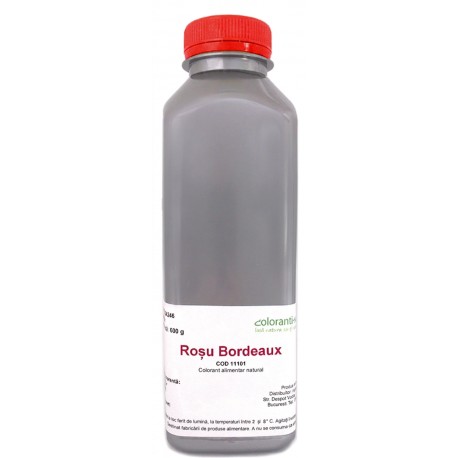 Colorant alimentar natural lichid, din sfeclă roșie, Roșu Bordeaux /600g