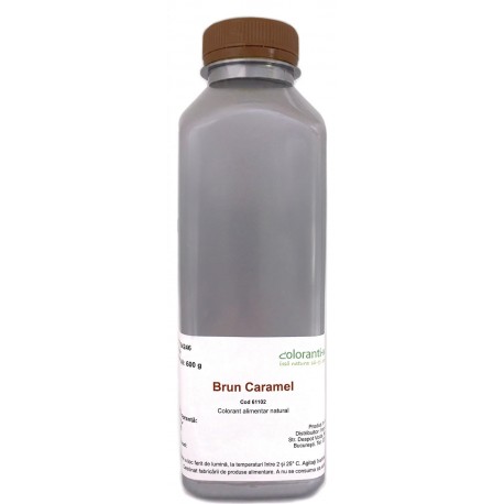 Colorant alimentar natural lichid, din zaharuri caramelizate, Brun Caramel /600g